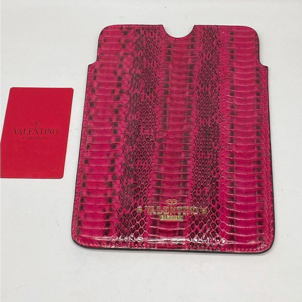 Valentino Garavani Snake Embossed Leather iPad Mini Case